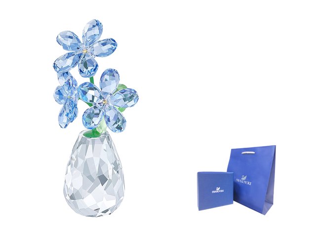 Swarovski Crystal  - Swarovski-Crystal FLOWER DREAMS - FORGET-ME-NOT  - CN0518A3 Photo